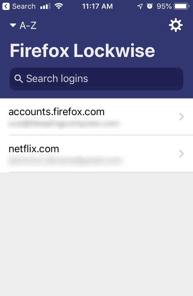 Firefox Lockwise for iOS