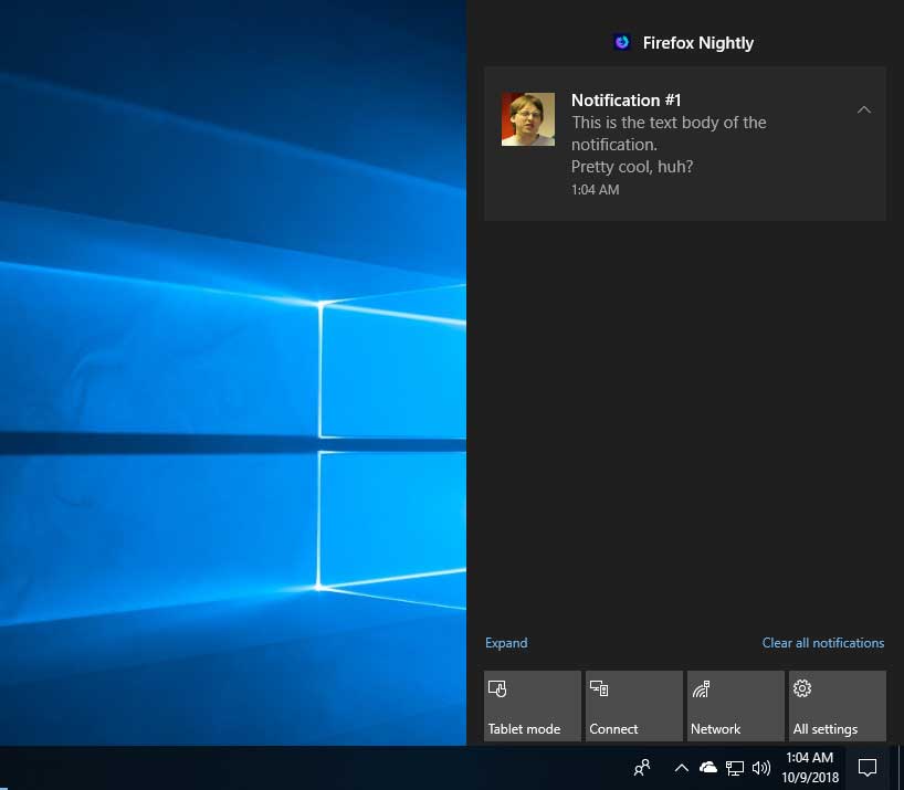 windows is in notification mode windows is in notification mode