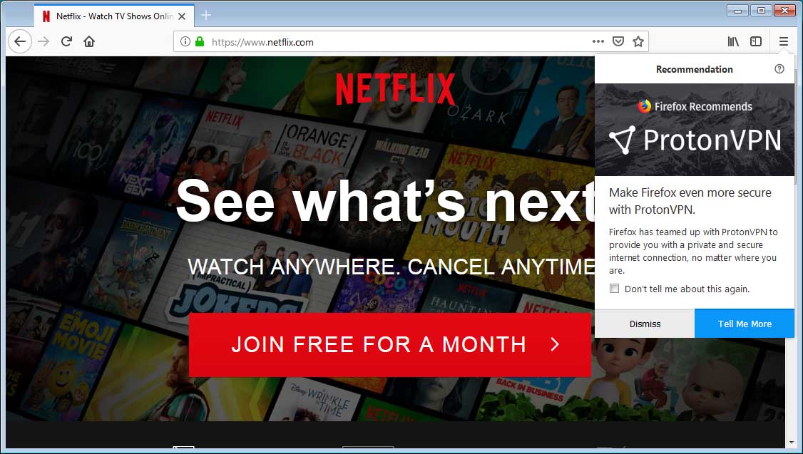 ProtonVPN Recommendation on Netflix