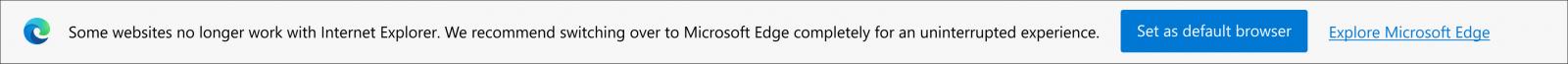 Prompt to make Microsoft Edge the default browser