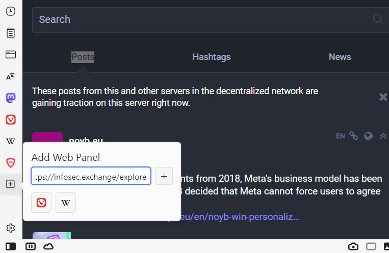 Add a custom Mastodon instance