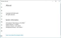 How to Find the Windows Defender Version Installed in Windows 10 Image