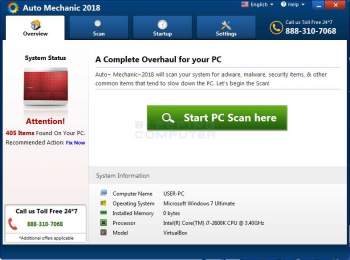 Remove the Auto Mechanic 2018 PUP Image