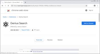 Genius Search Chrome Extension Image