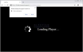 Loading Player Browser Notification Page Image