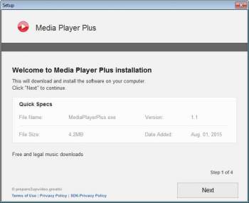 Remove the Media Player Plus PUP Image