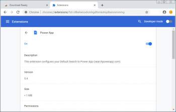 Remove the Power App Chrome Extension Image