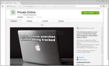 Remove the Private Online Chrome Extension Image