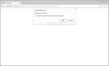 Remove the Smumi.club says Popup Scam Image