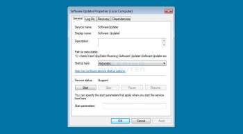 Remove the Software Updater Service PUP Image