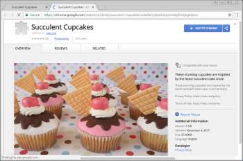 Remove Succulent Cupcakes Chrome Extension Image