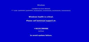 Windows Health is Critical Tech Support Scam Screenshot