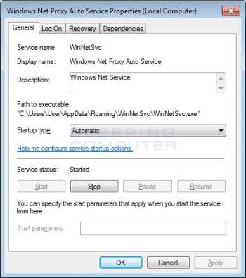 Remove the Windows Net Proxy Auto Service or WinNetSvc PUP Image
