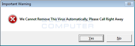 Fake Security Alert