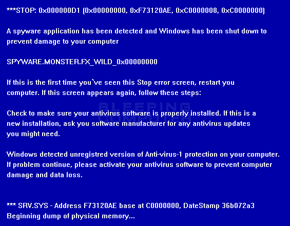 Вирус BSOD. Мемный синий экран вируса. Экран вируса Windows XP кровь.
