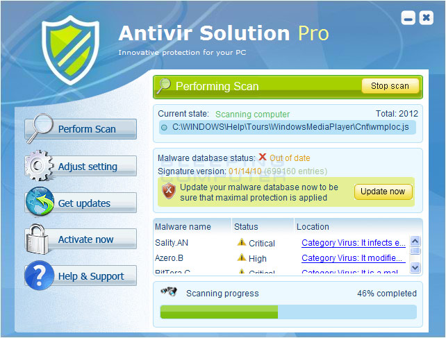 Antivir Solution Pro screen shot