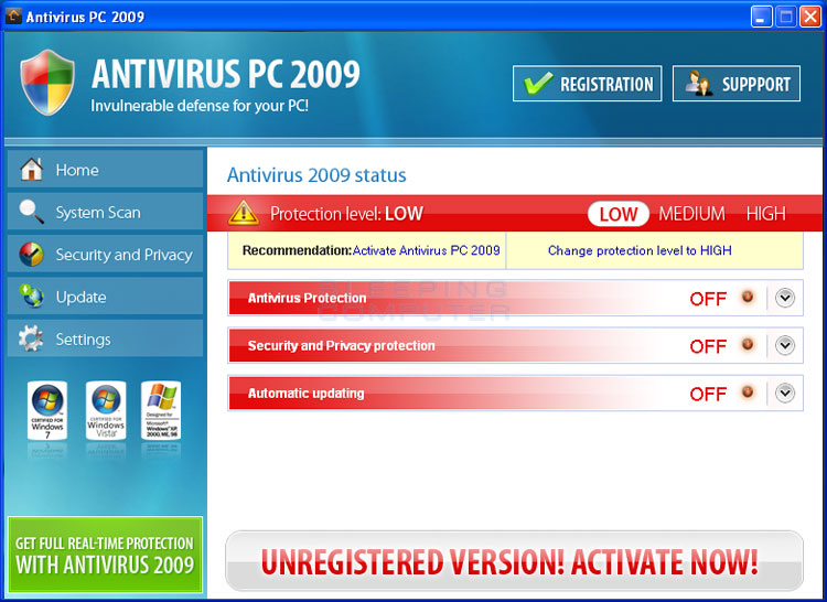 neuestes Antivirenprogramm von 2009