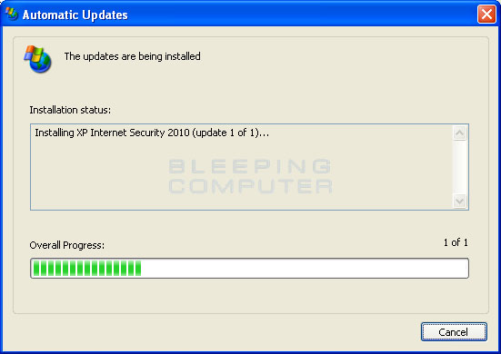 Fake Automatic Update screen Fake Automatic Update screen