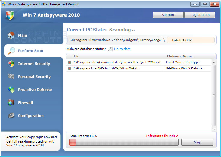 remove antivirus experience pro