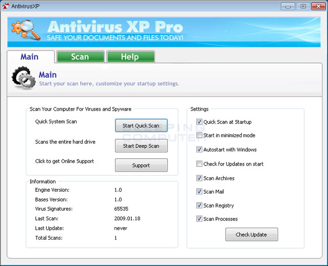 Antivirus xp shop