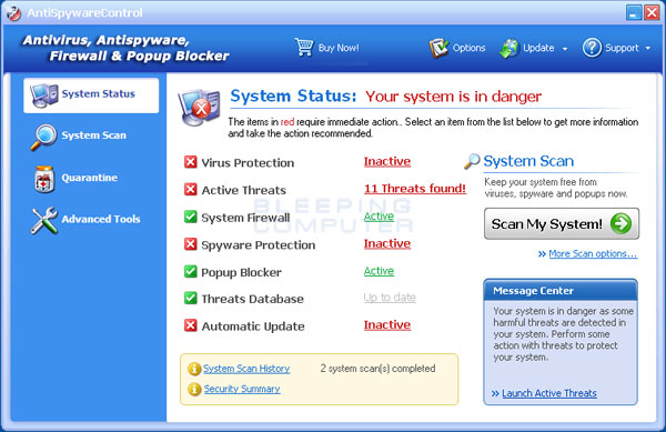 AntiSpywareControl Screenshot AntiSpywareControl Screenshot