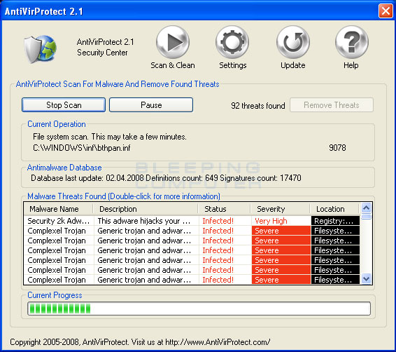 AntiVirProtect Screenshot AntiVirProtect Screenshot