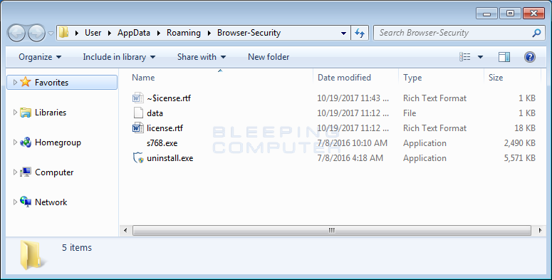 Browser Security Folder
