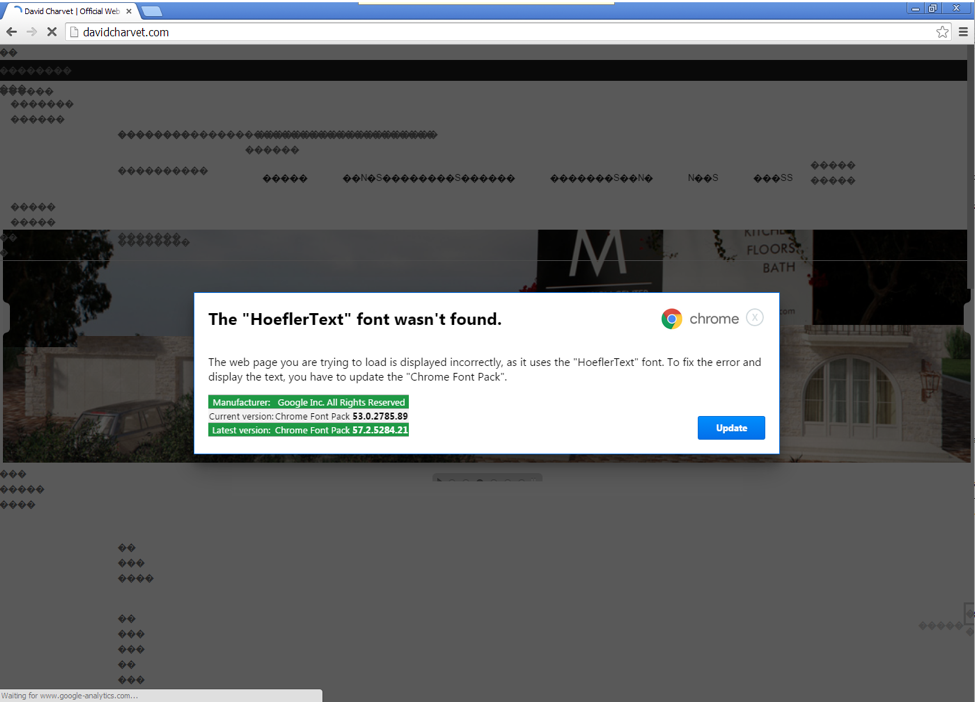 Fake Chrome Font Prompt