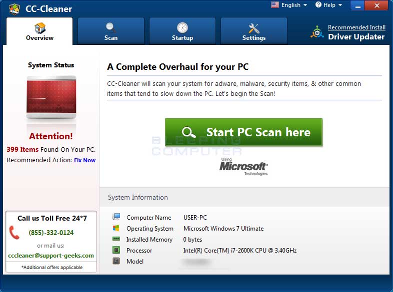 Remove the CC Cleaner Optimization Program (Removal Guide)