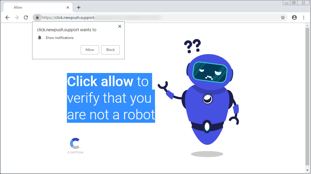 Remove the allow to verify that are not a robot page