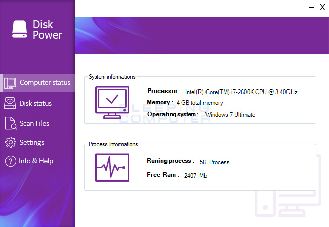 Advertisement shown by DiskPower Advertisement shown by DiskPower
