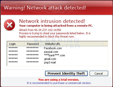 Fake Security Alert #1