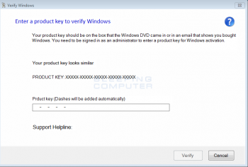 Fake Verify Windows Alert Screenshot