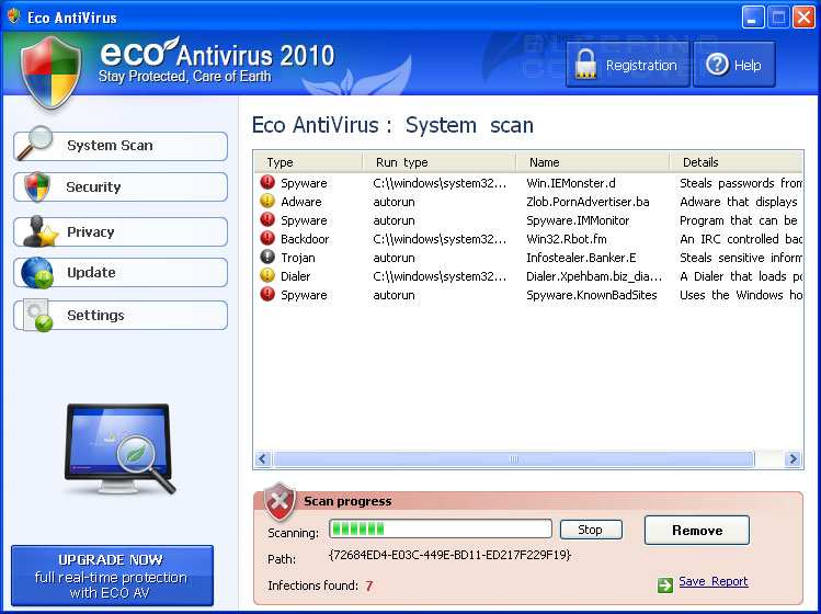 Remove Eco AntiVirus 2010 (Uninstall Guide)