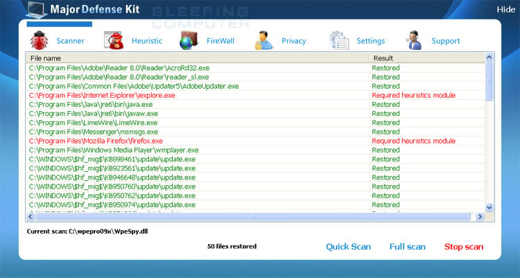 Trojan:Win32/FakeScanti Removal Report