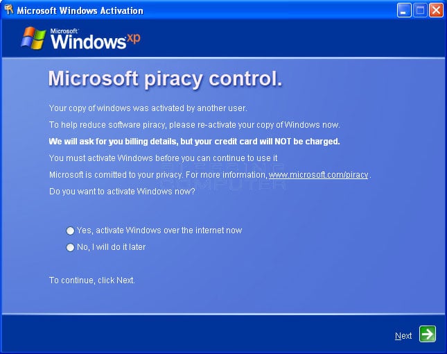 can i activate windows xp