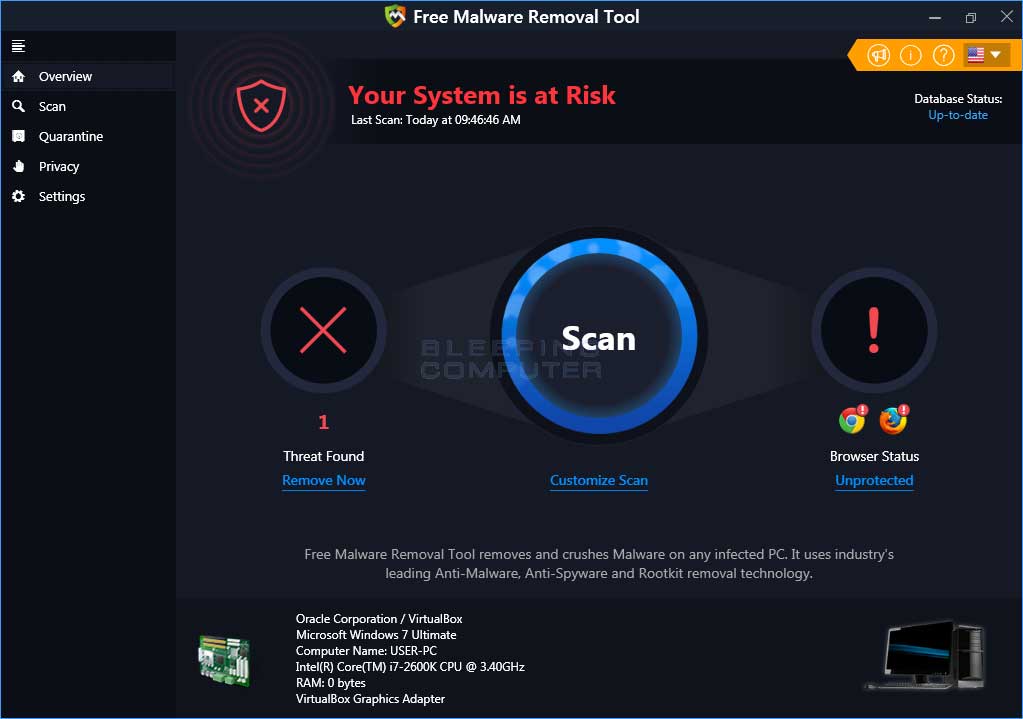 software de spyware de malware gratuito