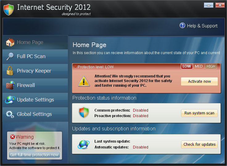 Remove Internet Security 2012 or Internet Security ...