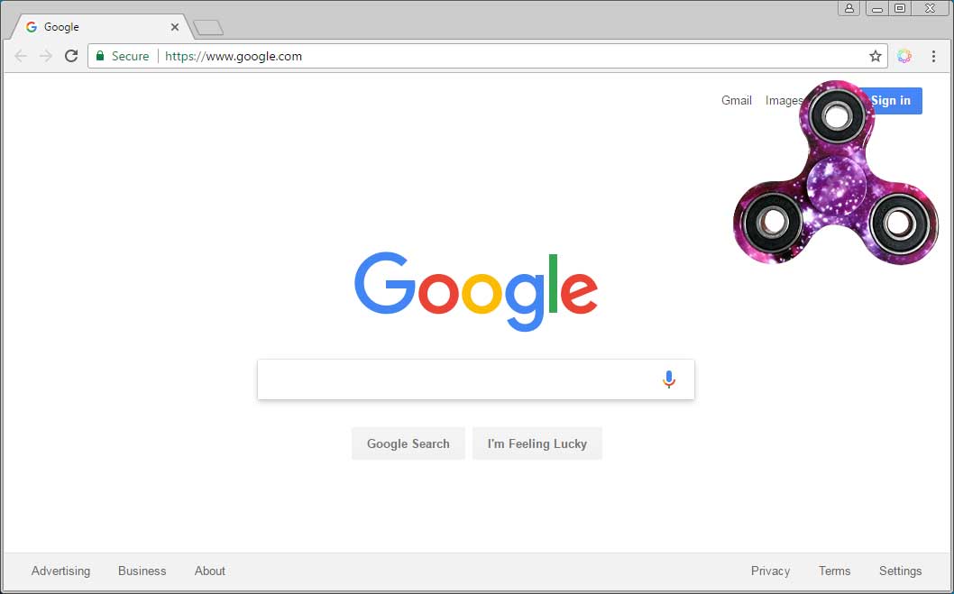 Google  Fidget Spinner Easter Egg 