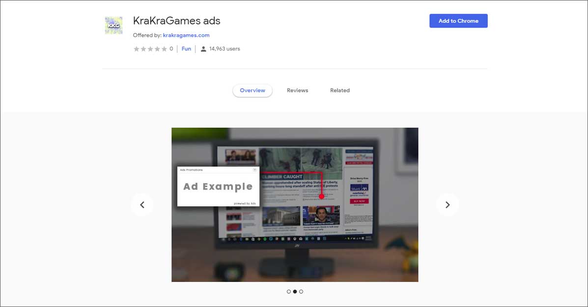 KraKraGames ads Chrome Web Store Page KraKraGames ads Chrome Web Store Page