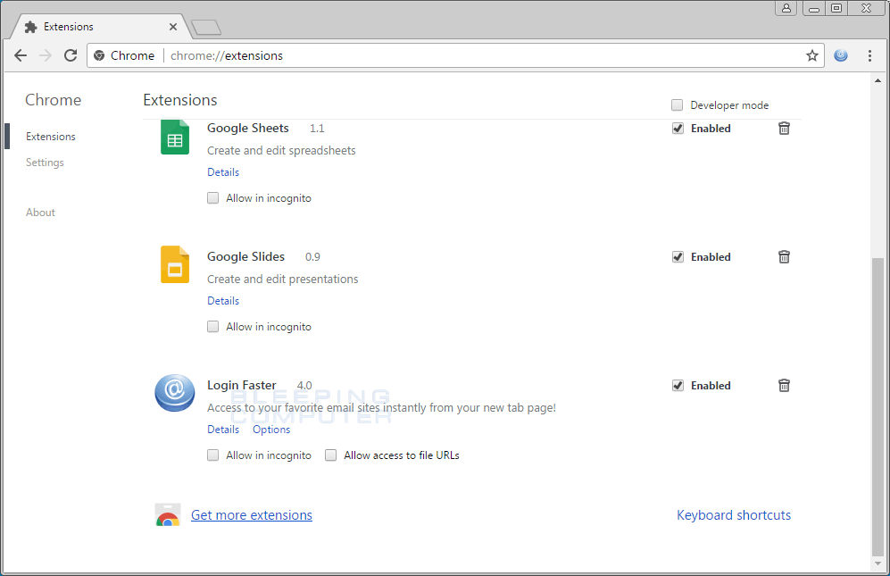 Remove The Login Faster Chrome Extension Remove The Login Faster Chrome Extension