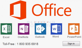 Microsoft Office Activation Tech Support Scam Screenshot