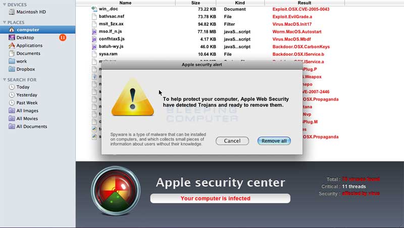 Fake online scanner Fake online scanner