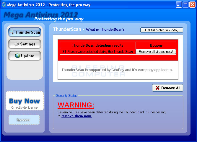 poprawka rejestru programu antivirus 2012