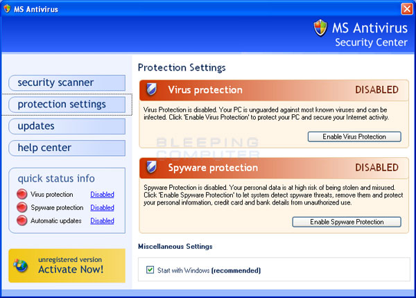 Ms antivirus