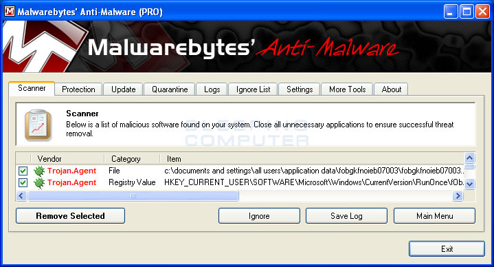 Narzędzie do usuwania ms malwarebytes nie wykrywa