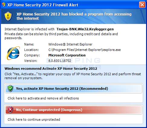 Fake Firewall Alert
