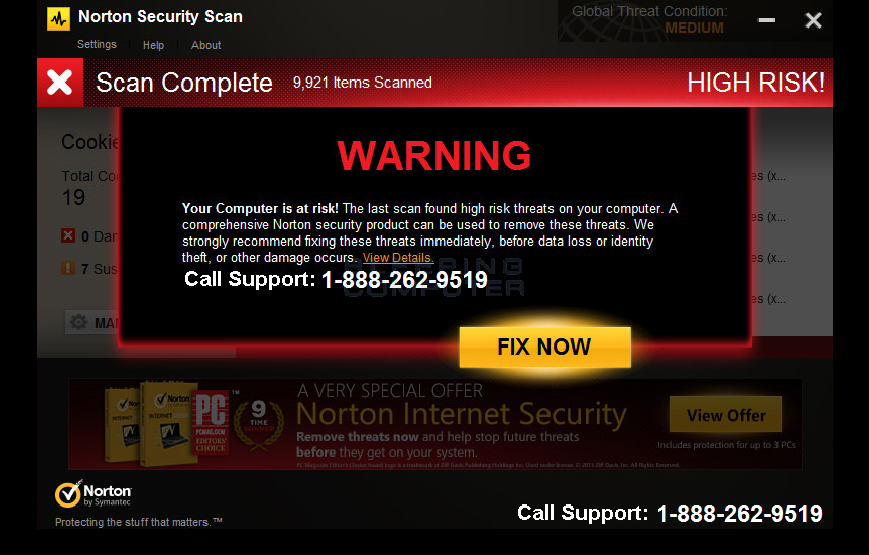 free norton antivirus scan and removal