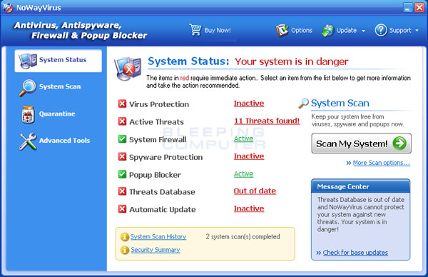 NoWayVirus Screenshot NoWayVirus Screenshot