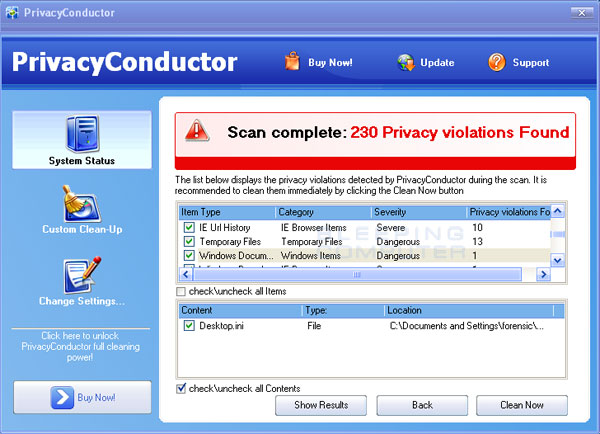 PrivacyConductor Screenshot PrivacyConductor Screenshot